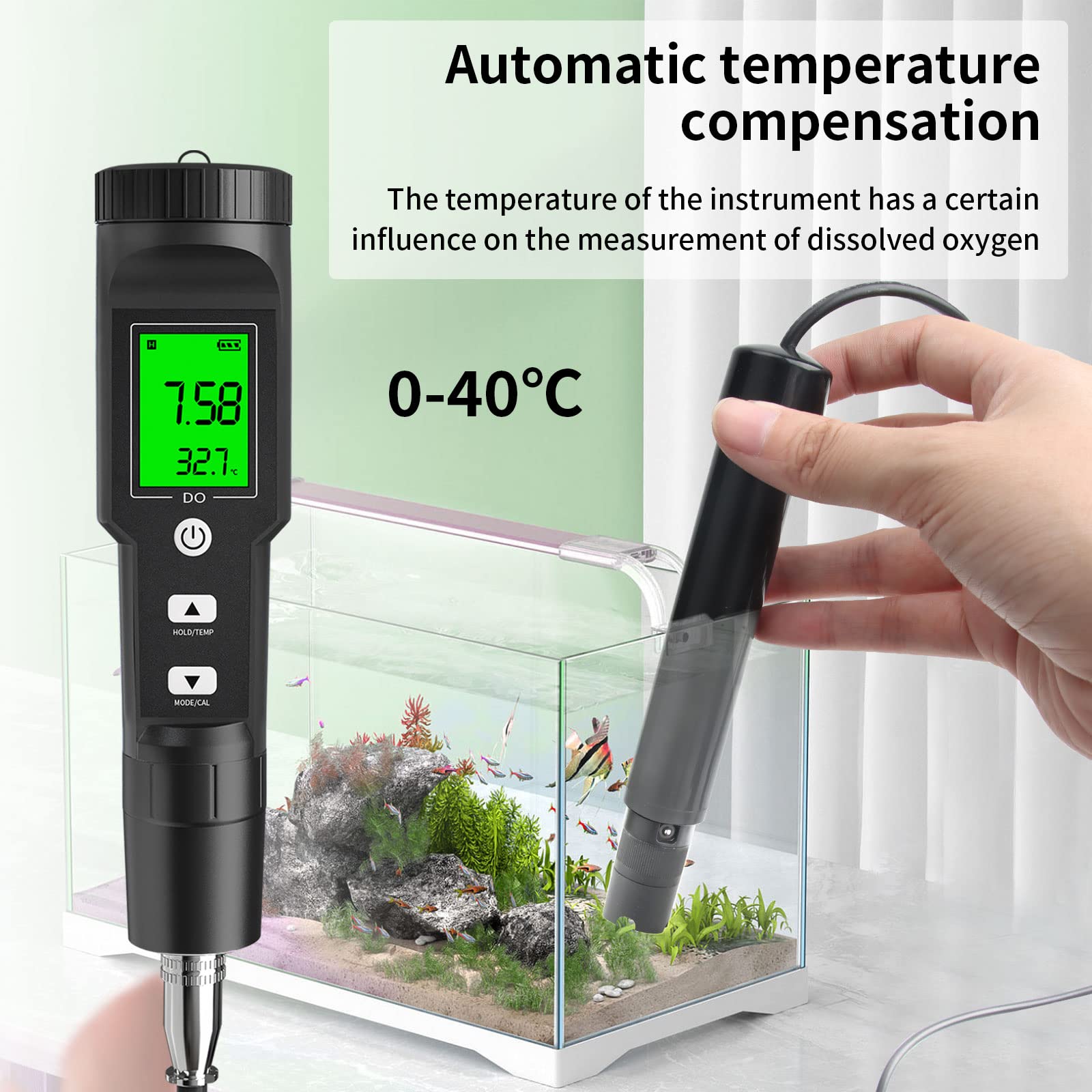 RCYAGO Dissolved Oxygen Meter with Electrode Filling Fluid