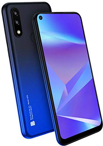 BLU G70 G0250WW 6.4" HD+ Infinity Dot 32GB Dual-SIM GSM Smartphone, 2GB RAM, Dual 13MP Rear + 8MP Front Camera, Mediatek Helio P23, Android 9 Pie, Unlocked, Blue