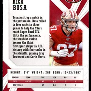 2020 Fanatics Exclusive Phoenix Football Fire Burst Prizm #85 Nick Bosa San Francisco 49ers Official NFL Trading Card