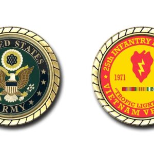 25th Infantry Division Vietnam Veteran Challenge Coin - Officially Licensed