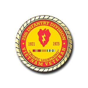 25th Infantry Division Vietnam Veteran Challenge Coin - Officially Licensed