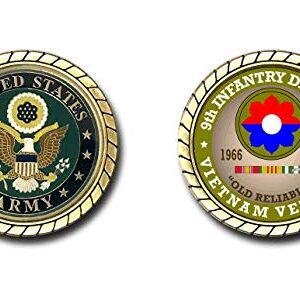 9th Infantry Division Vietnam Veteran Challenge Coin - Officially Licensed