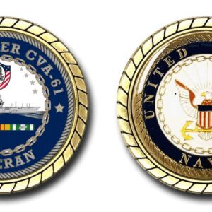 USS Ranger CVA-61 Vietnam Service Challenge Coin - Officially Licensed