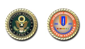 1st signal brigade vietnam veteran challenge coin - officially licensed
