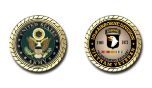101st airborne division vietnam veteran challenge coin - officially licensed