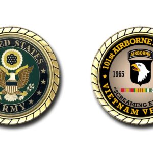 101st Airborne Division Vietnam Veteran Challenge Coin - Officially Licensed