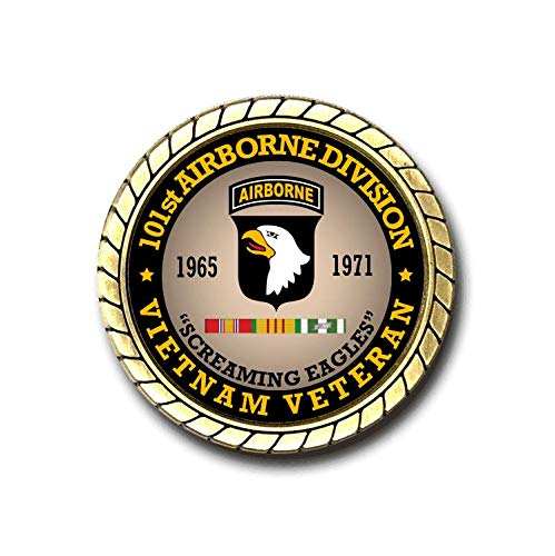 101st Airborne Division Vietnam Veteran Challenge Coin - Officially Licensed