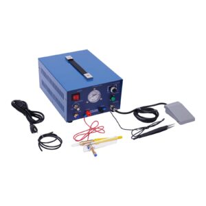 80A 800W Pulse Argon Spot Welder Welding Jewelry Gold Silver Platinum Palladium, Adjustable High Power Pulse Spot Welder