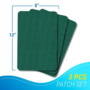 Pool Patch Repair Kit, Pool Cover Patch 12 x 8 Self Adhesive, Swimming Pool Patch Repair Kit 3 pcs