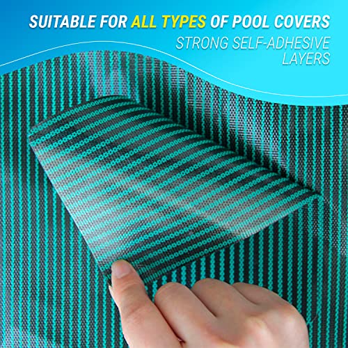 Pool Patch Repair Kit, Pool Cover Patch 12 x 8 Self Adhesive, Swimming Pool Patch Repair Kit 3 pcs