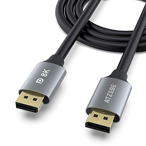 ATZEBE DisplayPort to DisplayPort Cable 10ft, DisplayPort 1.4 Cable Support 7680x4320 Resolution, 8K@60Hz, 4K@144Hz, High Speed 32.4Gbps, HBR3, DSC, HDR10, HDCP2.2 for Gaming PC, Laptop, Monitor