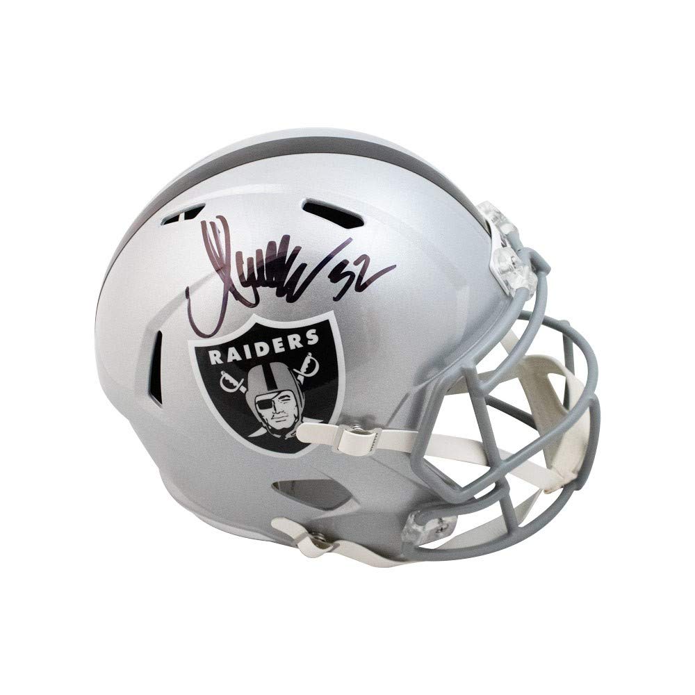 Marcus Allen Autographed Raiders Speed Replica Full-Size Football Helmet - BAS COA