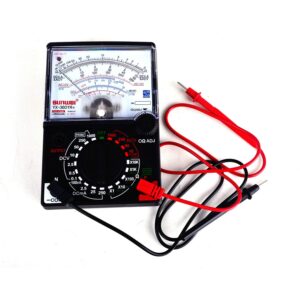 White Deer Analogue Meter Multimeter Multitester, Amp Volt Ohm Voltage Tester Meter and Diode Continuity Test, Accurately Measures Voltage Current Amp Resistance Capacitance Dual Fused for Anti-Burn