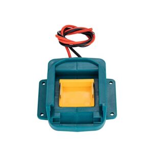 q/a battery power mount connector adapter for makita 18v dock holder with 14 awg wires