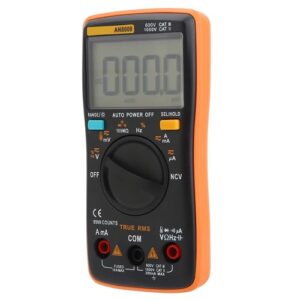 Oumefar Portable Digital Electrical Multimeter, AN8009 Digital Multimeter Auto Range True RMS AC/DC Voltage Electronic Meter Testing Measuring Tools