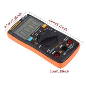 Oumefar Portable Digital Electrical Multimeter, AN8009 Digital Multimeter Auto Range True RMS AC/DC Voltage Electronic Meter Testing Measuring Tools