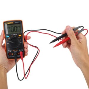 Oumefar Portable Digital Electrical Multimeter, AN8009 Digital Multimeter Auto Range True RMS AC/DC Voltage Electronic Meter Testing Measuring Tools