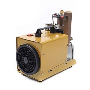 CNCEST 110V High Pressure Electric PCP Air Compressor 30MPa 4500PSI Diving Pump, Water Cooling, 130L/min Air Output, 2800r/min Motor speed