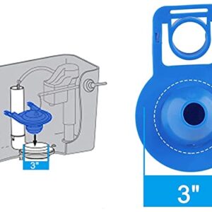 2 Pack 3 Inch Toilet Flapper Replacement Parts Compatible with Gerber 99-788 / Lowe's AquaSource 1.28 GPF Toilets (98923, 312795, 352027, 395280, 12293)