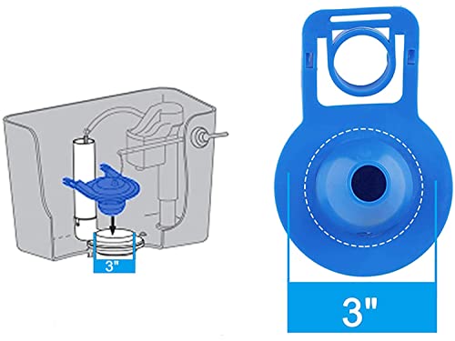 2 Pack 3 Inch Toilet Flapper Replacement Parts Compatible with Gerber 99-788 / Lowe's AquaSource 1.28 GPF Toilets (98923, 312795, 352027, 395280, 12293)