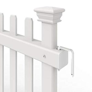 Zippity Outdoor 22in H x 44in W White Vinyl Portable Puppy Dog Fence Kit ZP19055 (2 Pack)