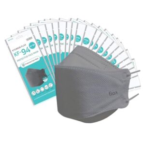 [20packs] kf-94 - face protective mask for adult [made in korea] [individually packaged] premium certified face safety disposable dust mask for adult