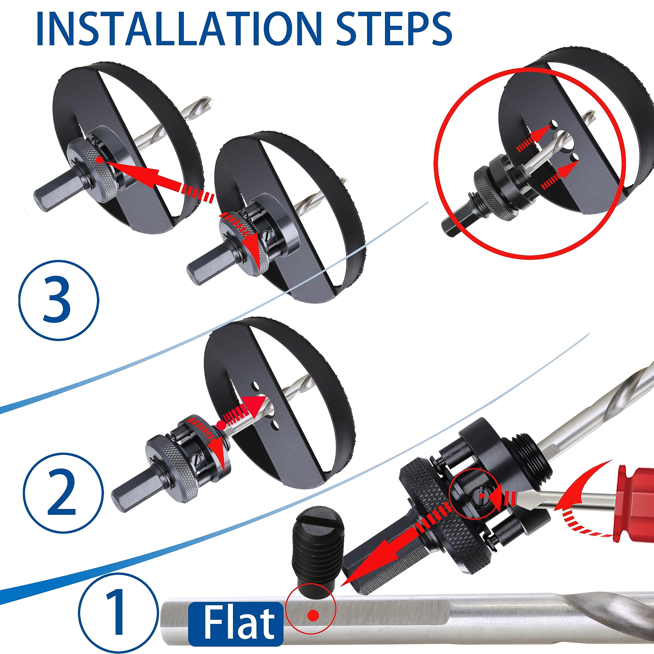 PLG2SUPT 6-3/8” Carbide Grit Hole Saw Cutter for 6” Recessed Light Segmented Cutting Edge 1.2X Faster Than Unsegmented for Drilling Cutting Drywall Ceiling Tile Wood Plaster MDF Drywall