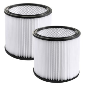 gazeer 2pack replacement cartridge filter compatible with shop-vac shop vac 90304, 90350, 90333,903-04-00, 9030400,fits most 5 gallon and above wet/dry vacuum cleaners.