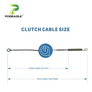 POSEAGLE 06900438 Auger Cable Compatible with Ariens 06900438 Cable, Ariens 06900438 Auger Cable for Ariens Classic 24 E, Compact 20 24, Compact Track 24, SNO-Tek 24, SNO-Tek 28 120V Snow Blowers