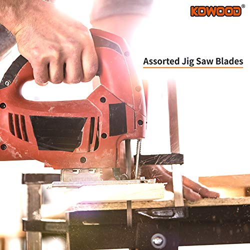 Jig Saw Blades 21pcs,Assorted Professional Saw Blades for Wood and Metal by KOWOOD…