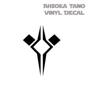 ahsoka tano vinyl decal sticker in black