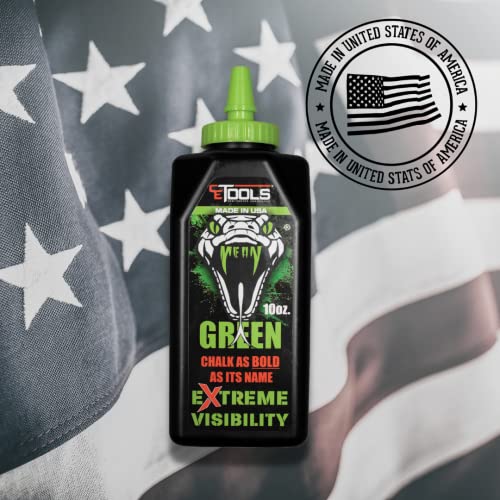 CE TOOLS Mean Green® EXTREME VISIBILITY Marking Chalk - Made in USA