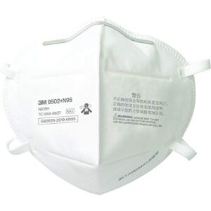 3m n95 particulate respirator 9502+, disposable, helps protect against non-oil based particulates, 50/pack