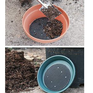 zhongjuekj 100Pcs Flower Pot Hole Mesh Pad Round and Square Bonsai Pot Bottom Grid Mat Mesh for Prevent Soil Loss Breathable Gasket 3 Models（50PCS 1.8“ /4.5cm 30PCS 2.16/5.5cm 20PCS 2.9/7.5cm）