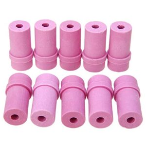 10 Pcs Ceramic Sandblaster Nozzle,Air Siphon Sand Blasting Gun Sandblasting Parts Ceramic Nozzle（6mm）