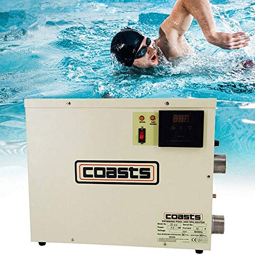 240V 11KW Electric Pool Water Heater for Above Ground Inground Pool Hot Tub,Upgrade Portable SPA Water Bath Heater Thermostat Swimming Pool T