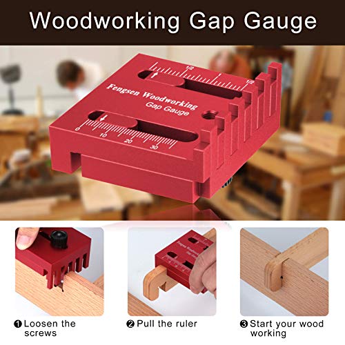 Depth Measuring Ruler Woodworking Mini Gaps Gauge Aluminum Alloy Depth Line Ruler Marking Gauge Depth Measuring Ruler