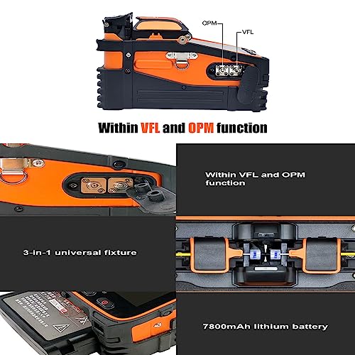 RUIASAHITE AI-9 Fusion Splicer Toolbox Kit with Auto Focus and 6 Motors for Trunk Line Construction, FTTH and Cable Splicing Projects