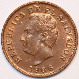 collectible coin el salvador 1986 centavo 194310