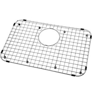 serene valley sink bottom grid 22" x 13", rear drain with corner radius 2", sink protector svm2213r