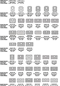 Serene Valley Sink Bottom Grid 22" X 13", Rear Drain with Corner Radius 2", Sink Protector SVM2213R