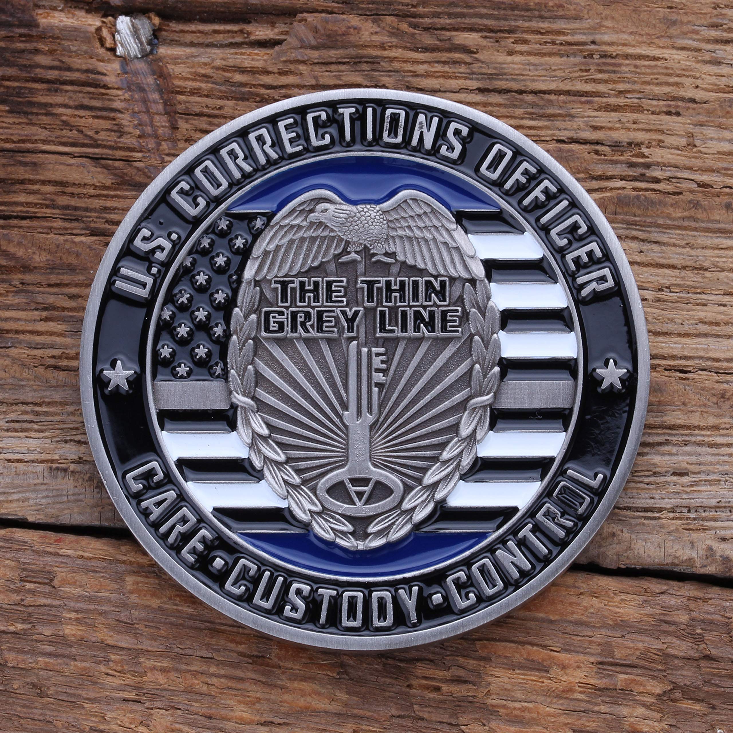 Corrections Officer Challenge Coin - U.S. Department of Cirrections Security Military Coin - Designed by Military Veterans! Military Challenge Coins