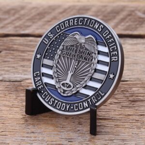 Corrections Officer Challenge Coin - U.S. Department of Cirrections Security Military Coin - Designed by Military Veterans! Military Challenge Coins