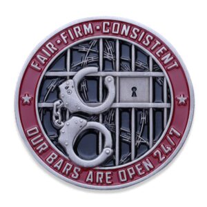 Corrections Officer Challenge Coin - U.S. Department of Cirrections Security Military Coin - Designed by Military Veterans! Military Challenge Coins