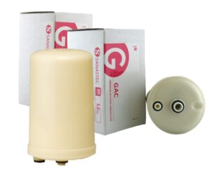 a2o water - gac hgn twin pack, made in usa, granular activated carbon replacement alkaline water filter for sd501, dx ii, toyo and impart (hg-n type), (see image to identify the models)