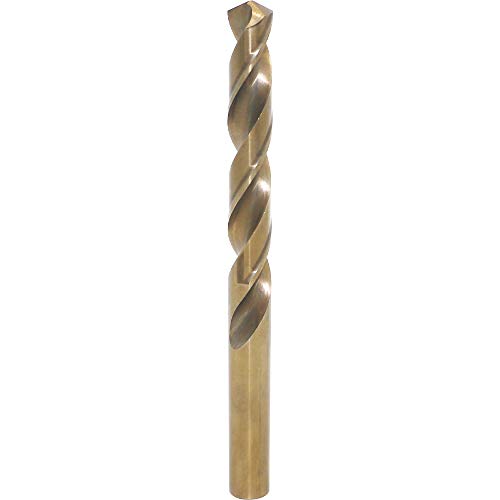 9mm Metric M35 Cobalt Steel Extremely Heat Resistant Twist Drill Bit of 1pcs with Straight Shank to Cut Through Hard Metals Such as Stainless Steel and Cast Iron, 5% Cobalt M35 Grade HSS-CO