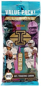 2020 panini illusions nfl football value pack (20 cards/pack)
