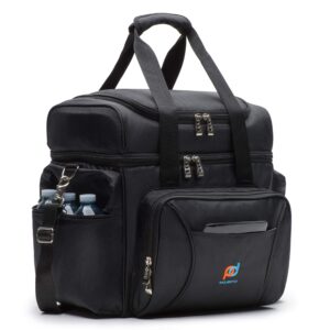 xxx-extra large multiple meals family cooler bag (xxx-14x13x9.5 in)-no hardliner. dual compartment, heavy duty 1680d fabric, thick insulation, reinforced stiches. not for everyday use-too large