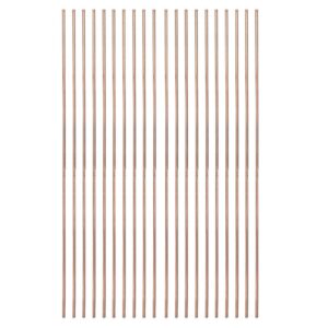 Oumefar 20Pcs Round Copper Welding Rod Phosphor Copper Round Welding Rod Welding Consumables 25cm for Air Conditioner Refrigerators