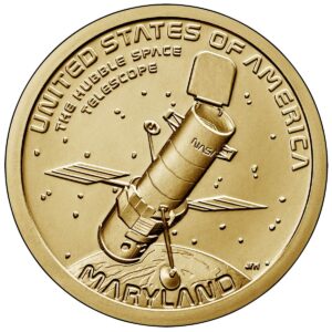 2020 P, D American Innovation Maryland - Hubble Space Telescope $1 Coin - P and D 2 Coin Set Dollar US Mint Uncirculated